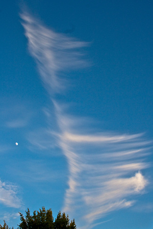 Clouds with Moon